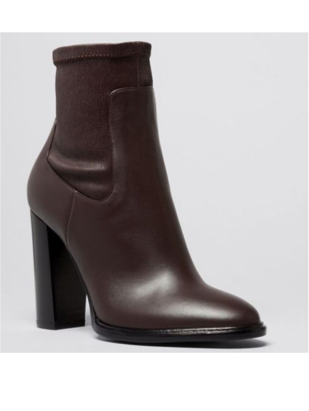 Vince Leather Odelia Ankle Boots Redwood - W 8.5